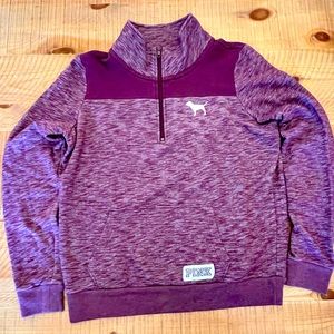 Victoria’s Secret half zip long sleeve sweatshirt - size S